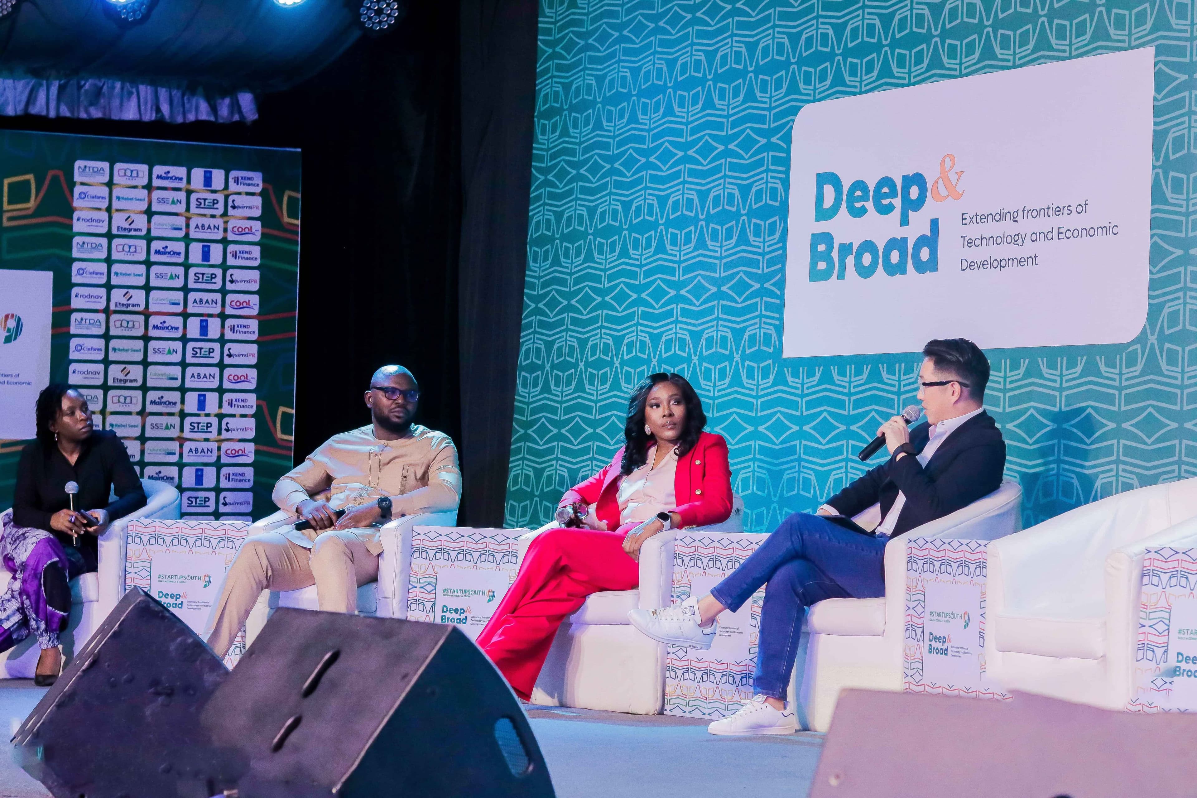 Founders and investors networking at a previous #StartupSouth conference in Port Harcourt